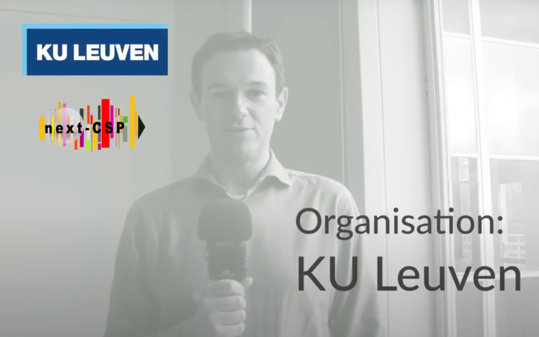 Meet the team: an interview with Next-CSP partner KU Leuven